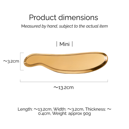 Brass Gua Sha Tool - Professional TCM Face & Body Scraper for Energy Flow