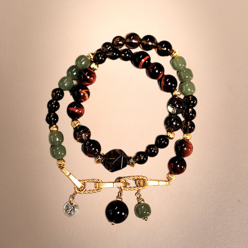 2026 Sagittarius Double-Wrap Bracelet | Balance Stone Smoky Quartz
