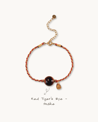 Chinese Zodiac Snake Bracelet, Bless Your 2026