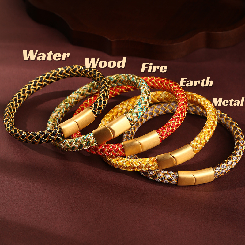 Red String Bracelet｜Five Elements Dragon Scale - Personalized Feng Shui & Energy Balance Talisman