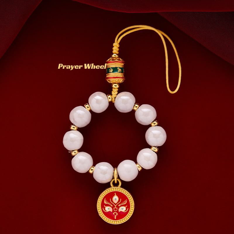 Five Roads Wealth Gods Incense Ash Porcelain Charm