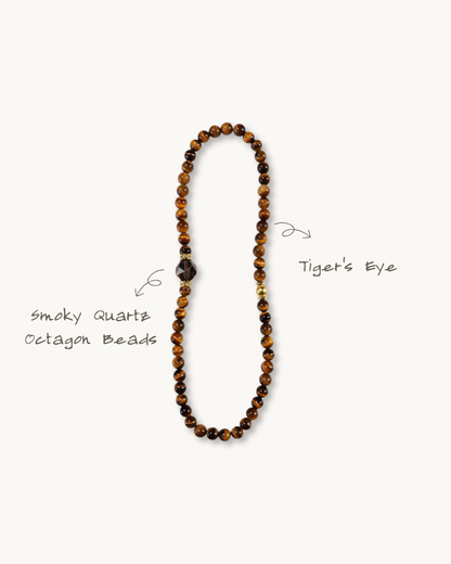 Caramel Amber, Multi-Wrap Tiger Eye Bracelet, Ground & Grow