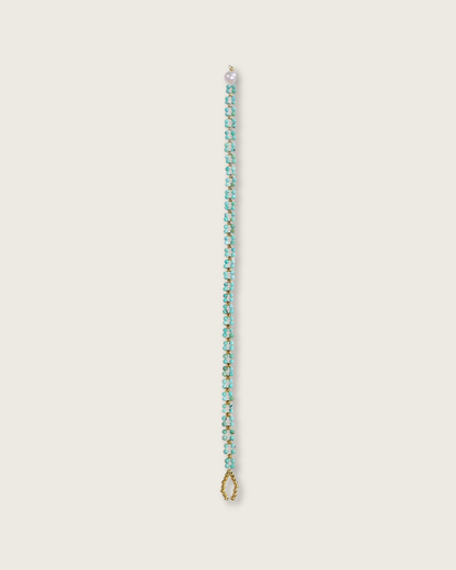 Handwoven, Rainy Glade, Turquoise Bracelet, Shield Your Energy