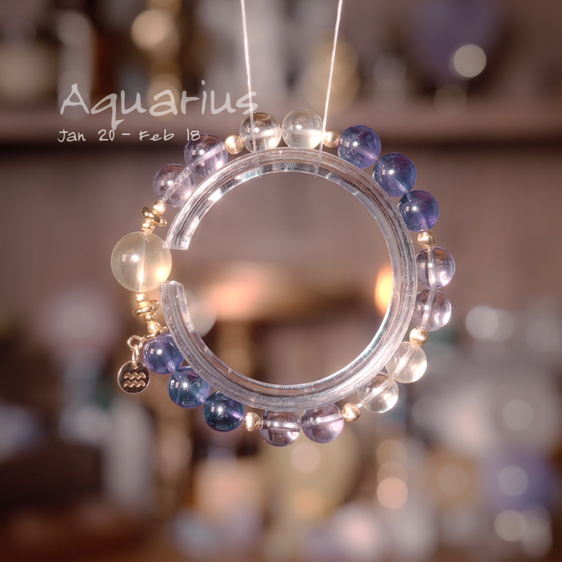 2026 Aquarius Bracelet | Abundance Stone Lemon Quartz