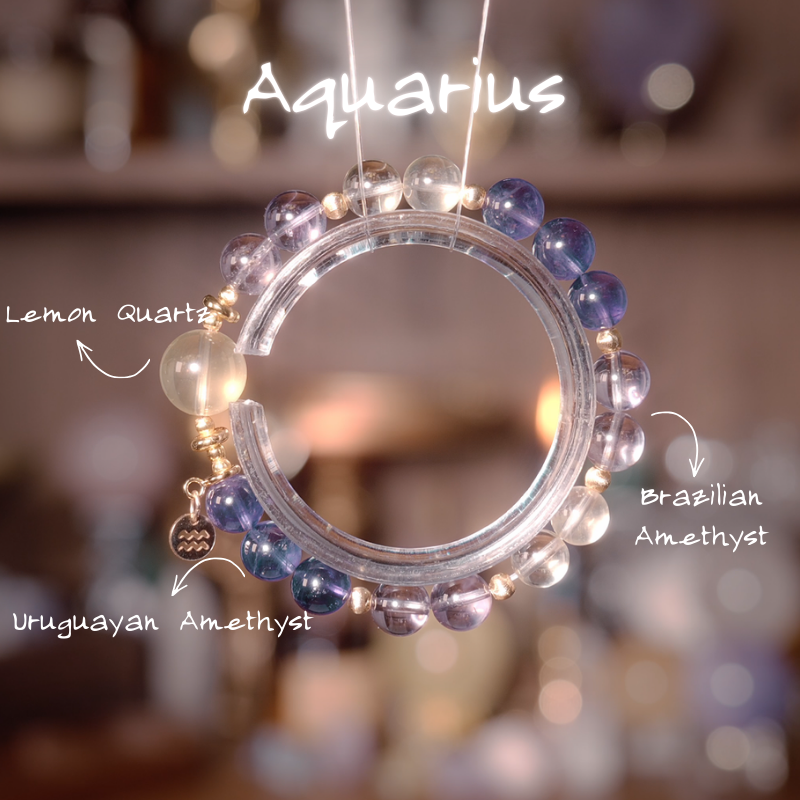 2026 Aquarius Bracelet | Abundance Stone Lemon Quartz