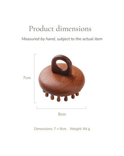 Massage Comb - Wood, For Head & Body Meridian