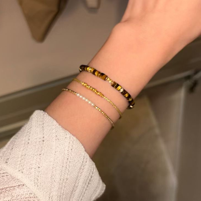 Bracelet | Five Elements Cord – Golden Era —— Wealth & Stability for Earth Element