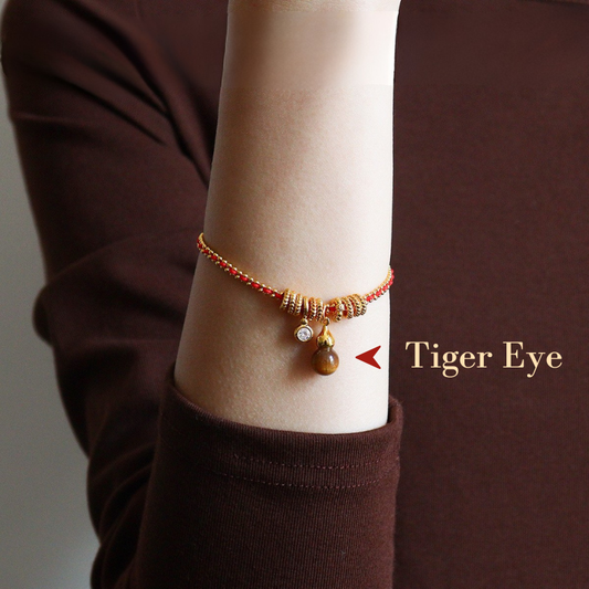 Red String Bracelet｜Tiger‘s Eye  - Courage & Protection