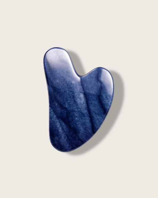 Jade Gua Sha Board - Blue Aventurine, For Calm