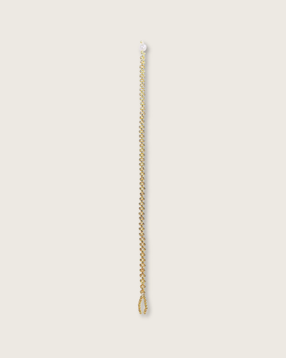 Handwoven, Starlight, Gold-Toned Bead Bracelet, Brighten Your Path