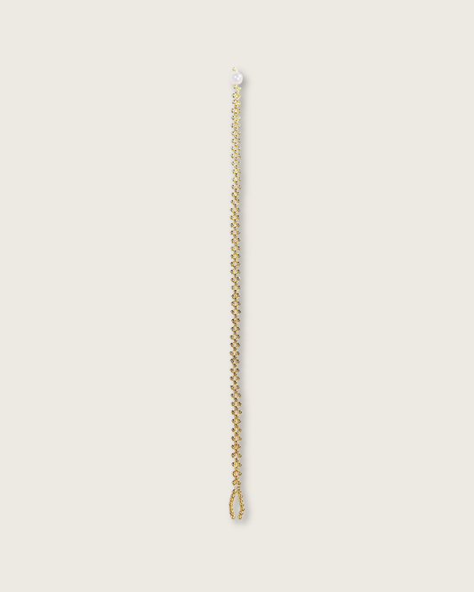 Handwoven, Starlight, Gold-Toned Bead Bracelet, Brighten Your Path