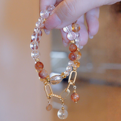 2026 Pisces Double-Wrap Bracelet | Transformation Stone Red Hematoid Quartz