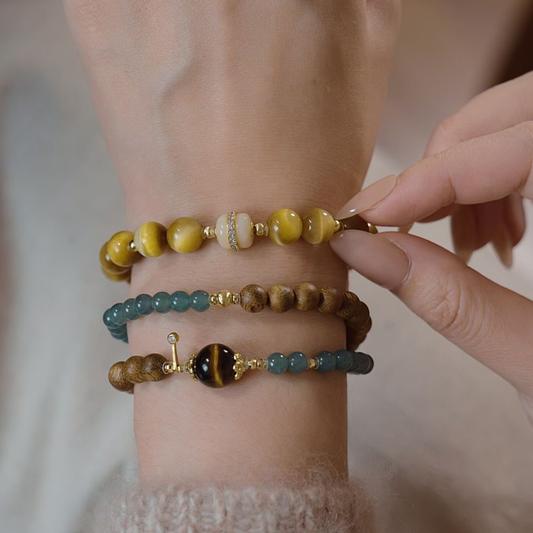 Bracelet | Wrist Galaxy – Golden Tiger Eye for Confidence & Career Wealth