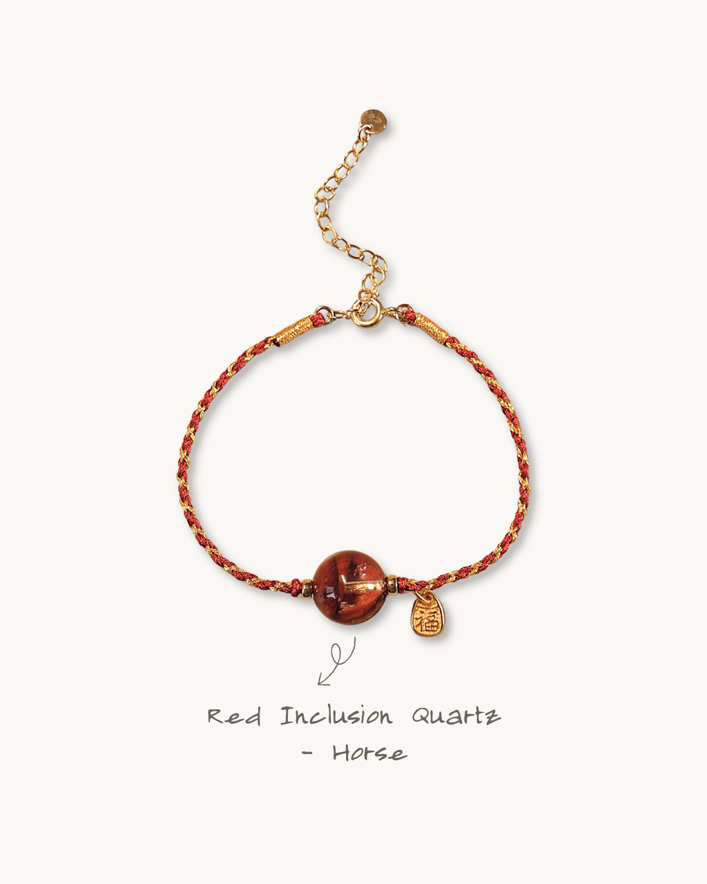 Chinese Zodiac Horse Bracelet, Bless Your 2026