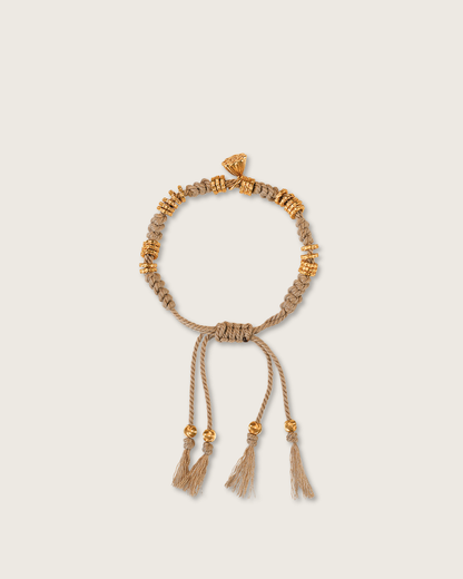 Lucky Lotus, Tibetan Cotton Cord Bracelet, Turn Your Fortune