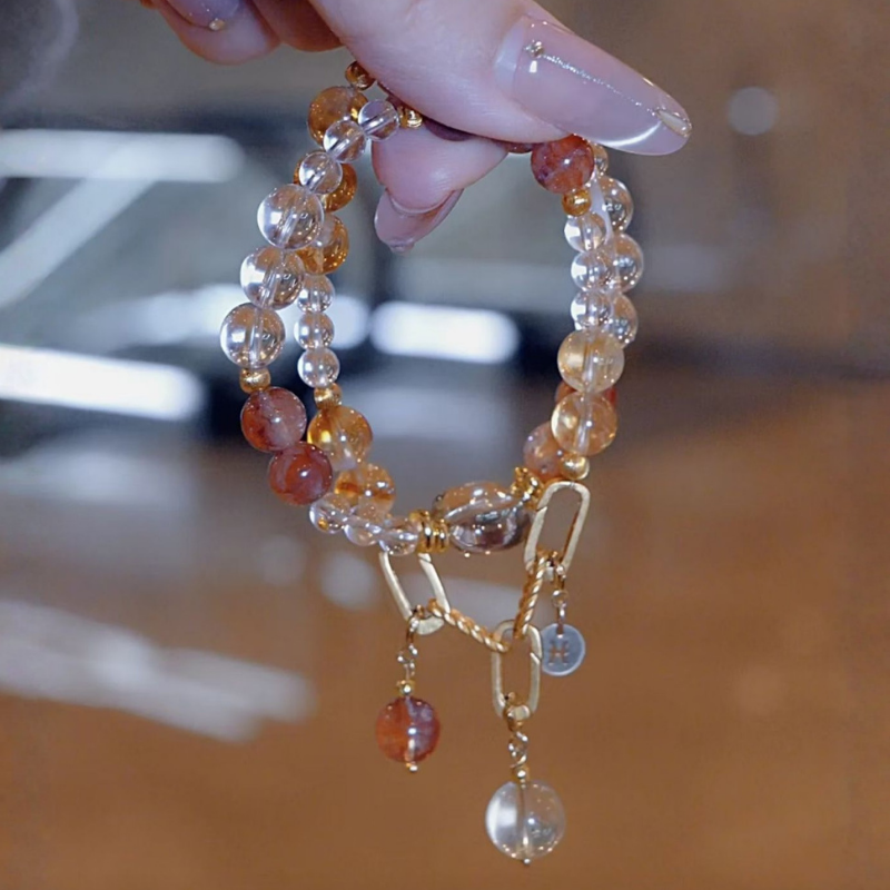 2026 Pisces Double-Wrap Bracelet | Transformation Stone Red Hematoid Quartz