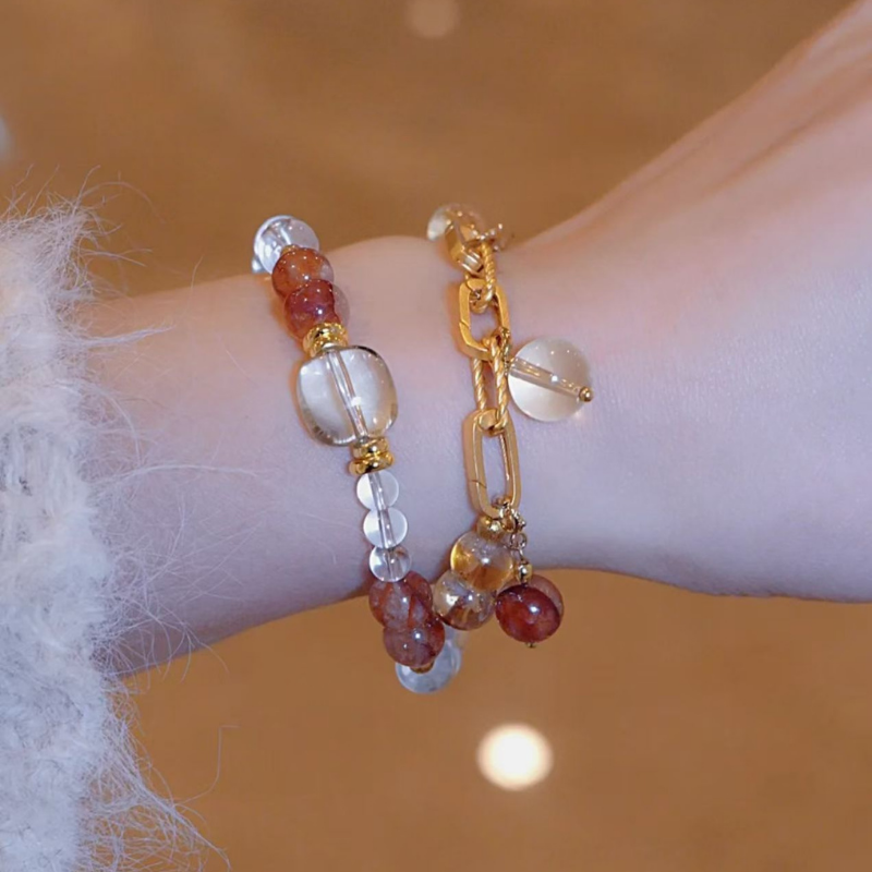 2026 Pisces Double-Wrap Bracelet | Transformation Stone Red Hematoid Quartz