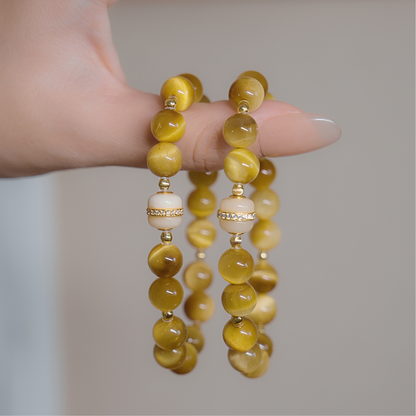 Bracelet | Wrist Galaxy – Golden Tiger Eye for Confidence & Career Wealth