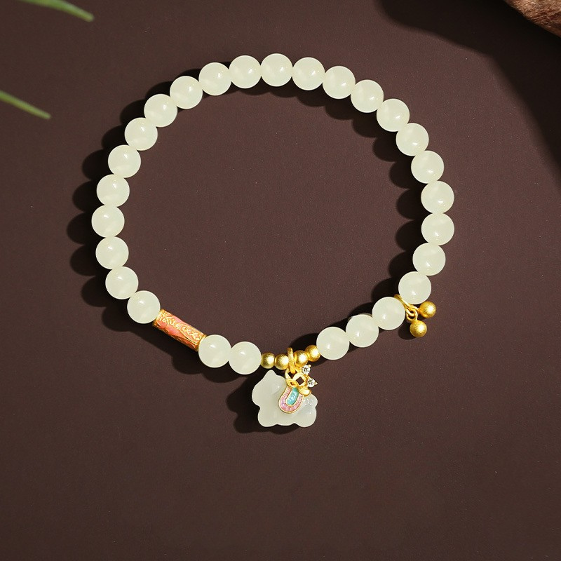 Bracelet｜2026 Horse Zodiac 925 Silver Charm Natural Stone Beads