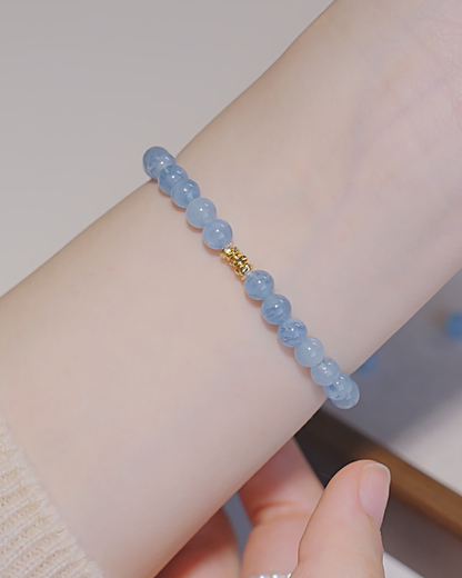 Everluck Aquamarine Bracelet, Emotional Balance