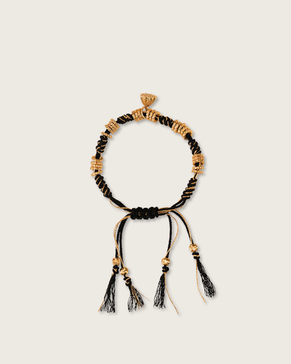 Lucky Lotus, Tibetan Cotton Cord Bracelet, Turn Your Fortune