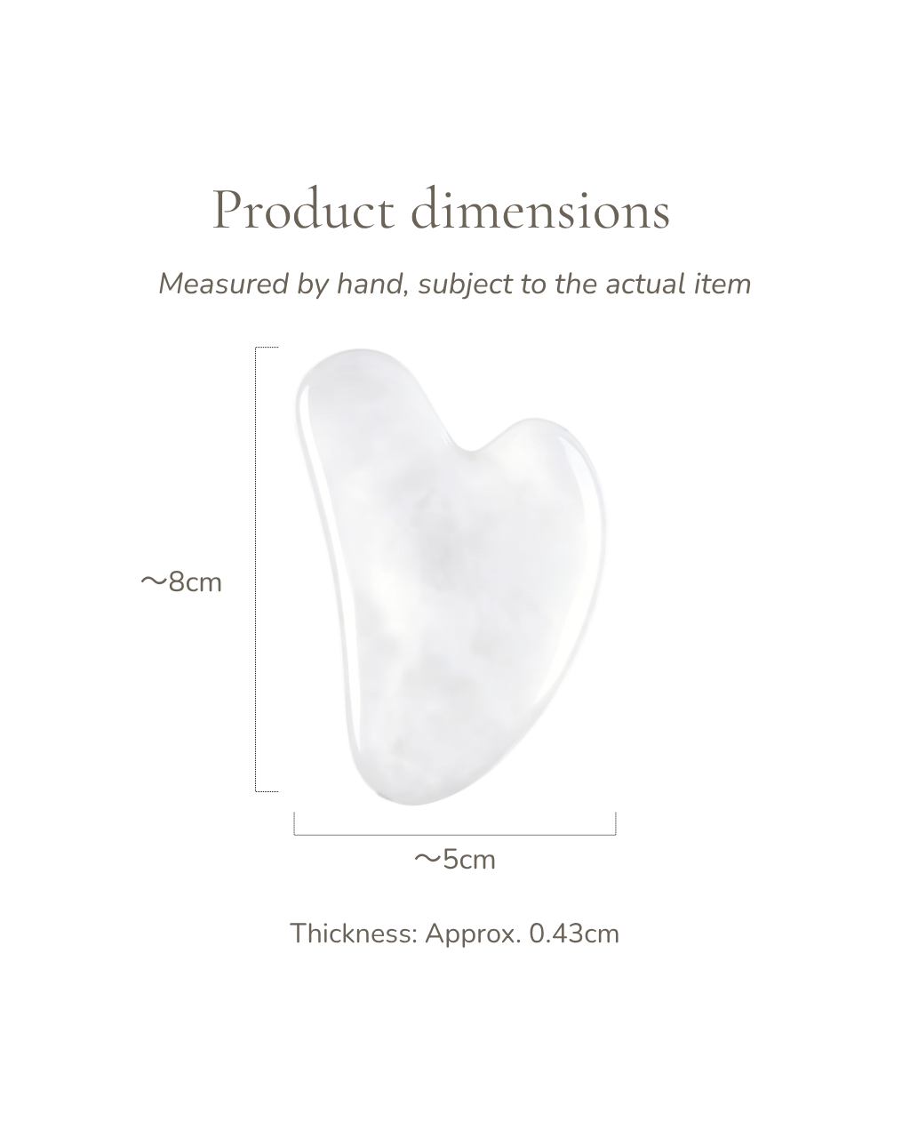 Jade Gua Sha Board - White Jade, For Nourish