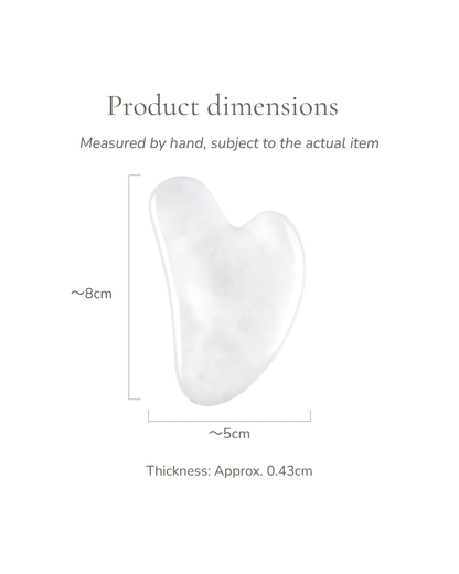 Jade Gua Sha Board - White Jade, For Nourish