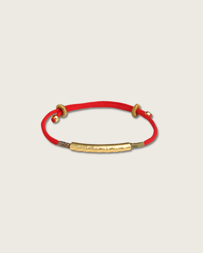 Tibetan Six-Syllable Mantra Red String Bracelet for Blessing
