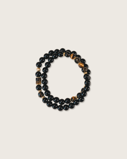 Wish Fulfilled, Multi-Wrap Obsidian Bracelet, Protect Your Wishes