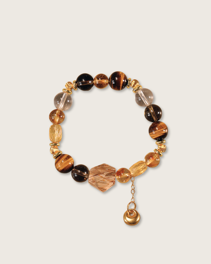 Wealth Vault, Tiger Eye & Citrine Bracelet, Build Your Fortune