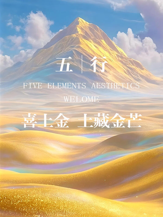 Quiet Growth: Earth Metal Wallpaper for Accumulated Fortune
