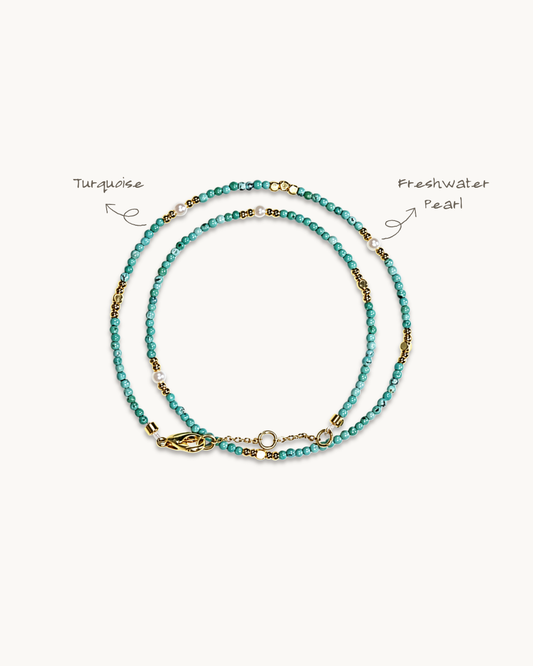 Full Circle Series, Turquoise Bracelet, Ease Your Stress