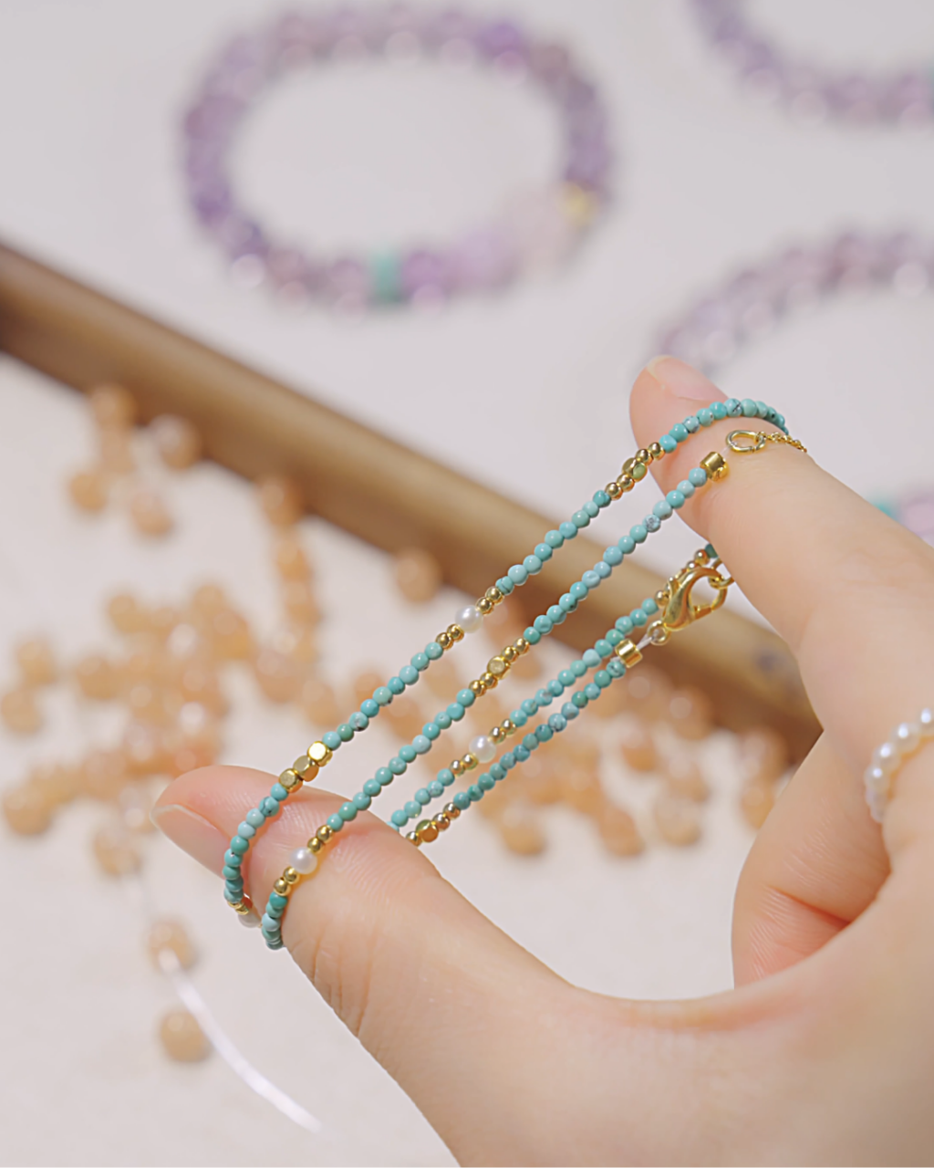 Full Circle Series, Turquoise Bracelet, Ease Your Stress