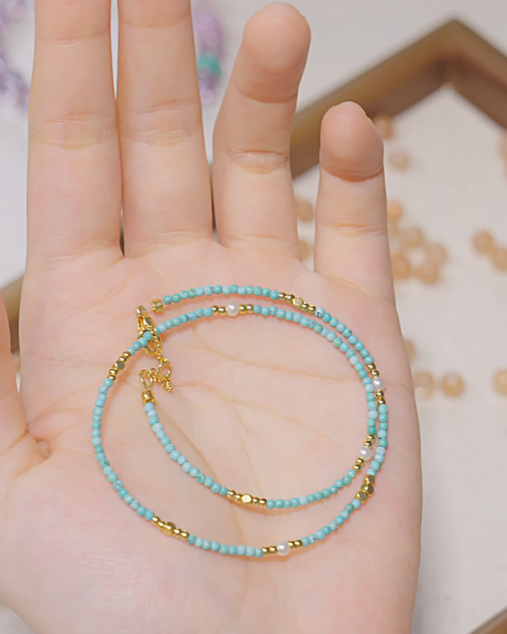 Full Circle Series, Turquoise Bracelet, Ease Your Stress