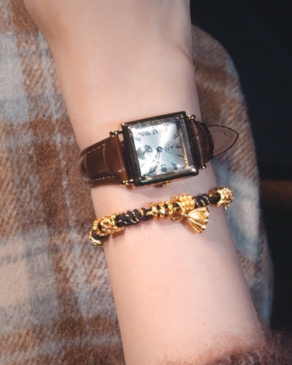 Lucky Lotus, Tibetan Cotton Cord Bracelet, Turn Your Fortune