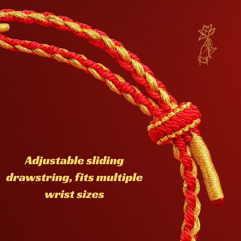 Red String Bracelet｜2026 Five Emperor Coins - Wealth, Protection & Feng Shui Luck