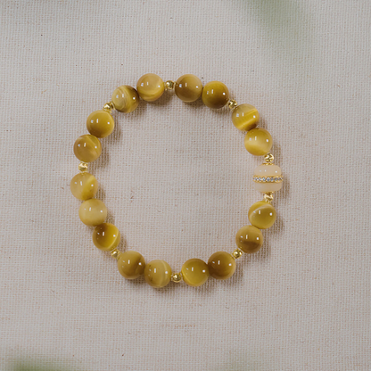 Bracelet | Wrist Galaxy – Golden Tiger Eye for Confidence & Career Wealth