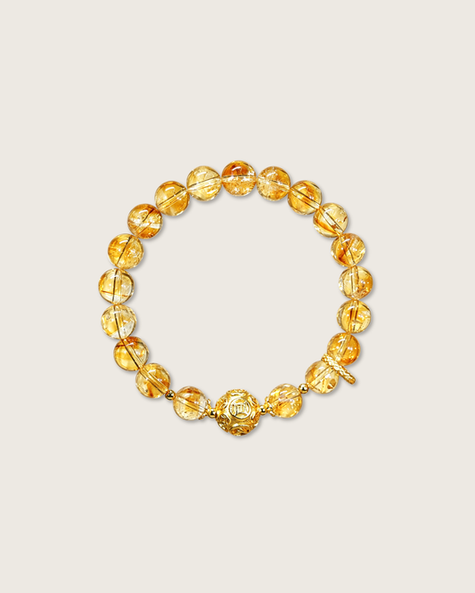 Golden Fortune, Citrine Bracelet, Attract Wealth