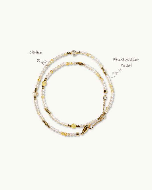 Full Circle Series, Citrine Bracelet, Attract Wealth