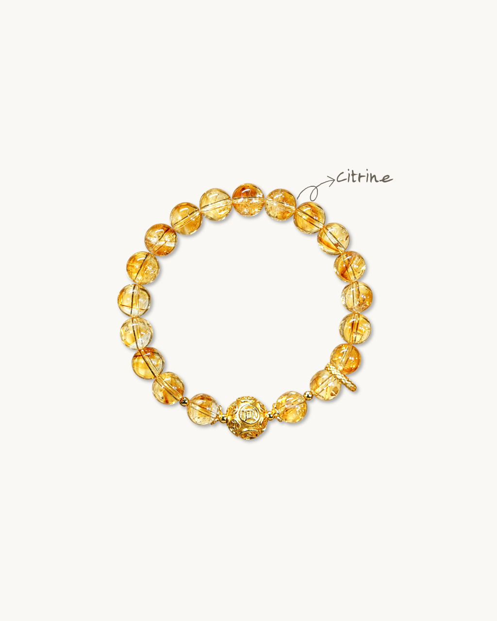 Golden Fortune, Citrine Bracelet, Attract Wealth