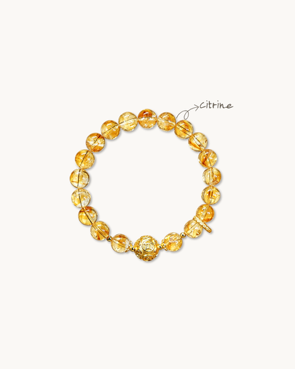 Golden Fortune, Citrine Bracelet, Attract Wealth