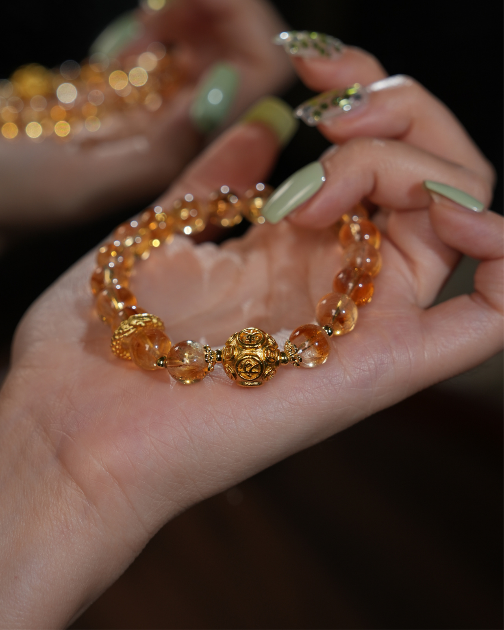 Golden Fortune, Citrine Bracelet, Attract Wealth