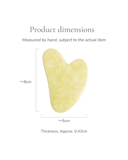 Jade Gua Sha Board - Lemon Jade - For Brighten