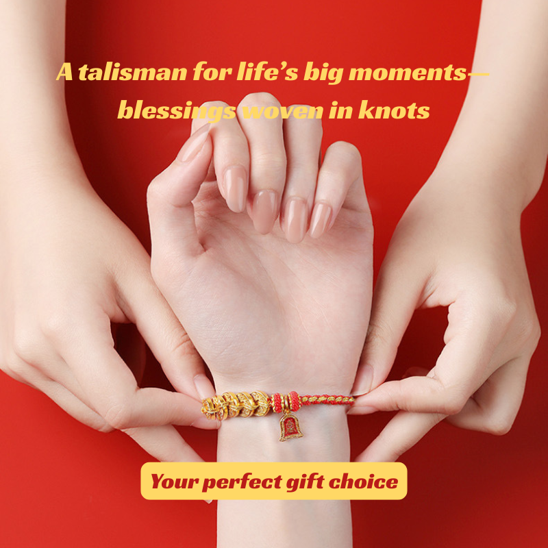 Red String Bracelet｜2026 Five Emperor Coins - Wealth, Protection & Feng Shui Luck