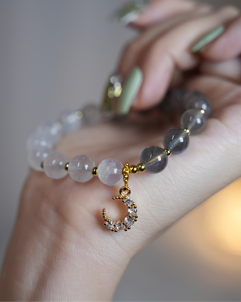 Moonlit Dream, Moonstone Bracelet, Rest & Receive