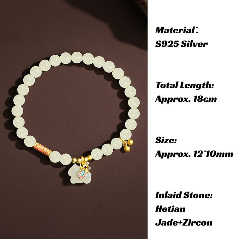 Bracelet｜2026 Horse Zodiac 925 Silver Charm Natural Stone Beads