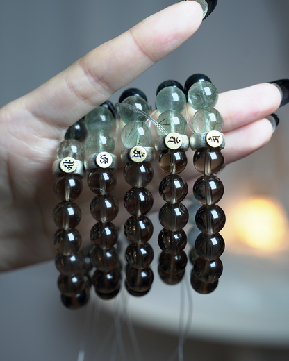 Turning Point, Smoky Quartz & Hawk's Eye Bracelet, Shift Your Fortune