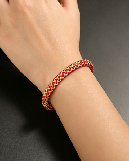 Five Elements Dragon Scale Cord Bracelet for Balance & Good Fortune