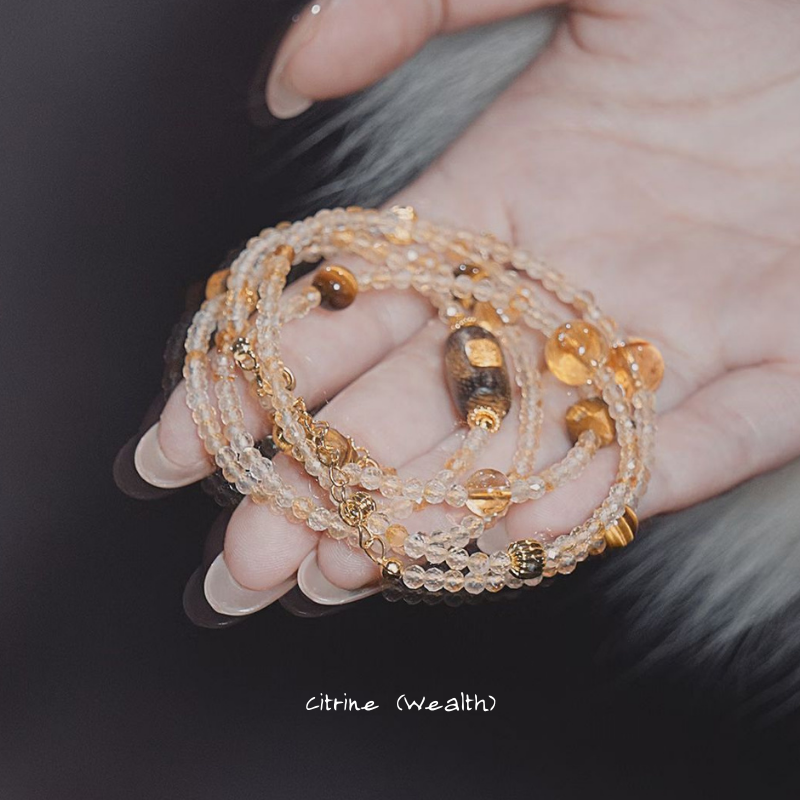 Multi-wrap Bracelet｜"Nine Turns Exquisite" Citrine for Wealth & Abundance