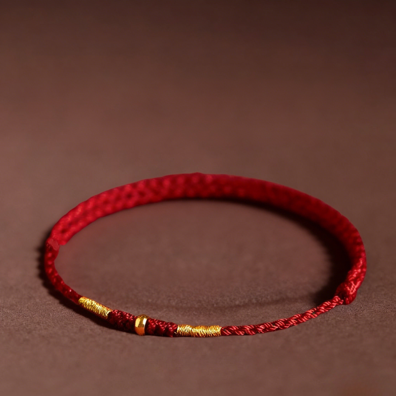 Red String Bracelet｜Ben Ming Nian with Abacus Bead - Good Luck, Smooth Path & Protection